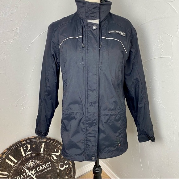 Spyder X5Cap G11 Black Ski Snowboard Shell jacket size M/L - Picture 1 of 16